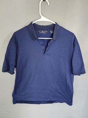 Hart Schaffner Marx Deep Blue Textured Polo